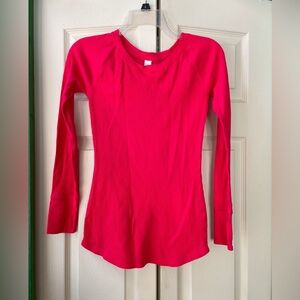 No Boundaries Fuchsia Long Sleeve Tee